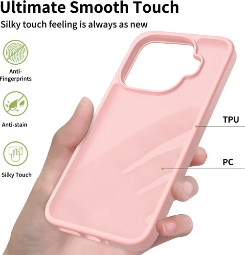 Xiaomi 17t Pro Hoesje Back Cover Matte Roze afbeelding 6