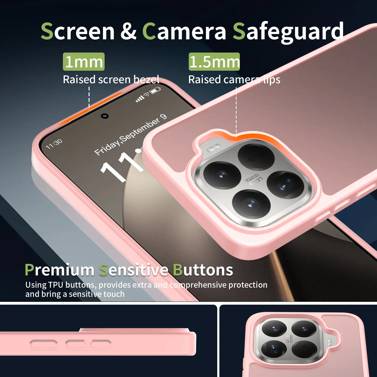Xiaomi 17t Pro Hoesje Back Cover Matte Roze afbeelding 5