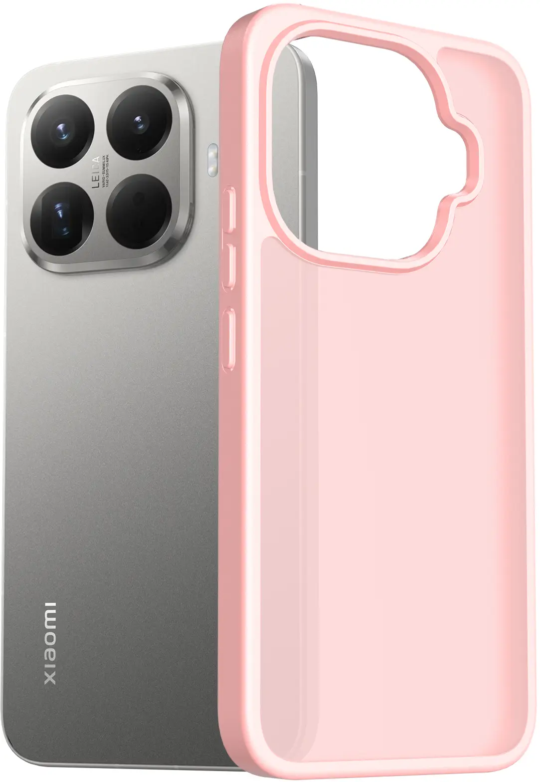 Xiaomi 17t Pro Hoesje Back Cover Matte Roze afbeelding 1