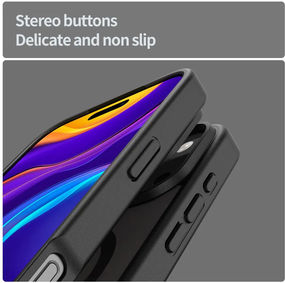 Apple iPhone 18 Pro Hybrid Hoesje met MagSafe Back Cover Matte Zwart afbeelding 6