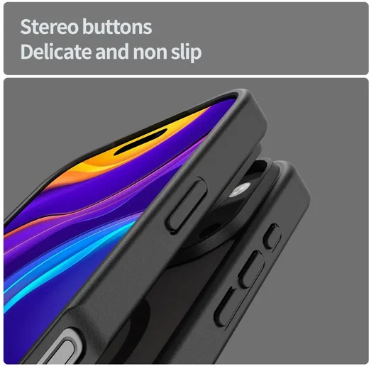 Apple iPhone 18 Pro Hybrid Hoesje met MagSafe Back Cover Matte Zwart afbeelding 6