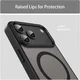Apple iPhone 18 Pro Hybrid Hoesje met MagSafe Back Cover Matte Zwart afbeelding 9