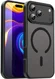 Apple iPhone 18 Pro Hybrid Hoesje met MagSafe Back Cover Matte Zwart