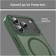 Apple iPhone 18 Pro Hybrid Hoesje met MagSafe Back Cover Matte Groen afbeelding 8