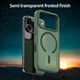Apple iPhone 18 Pro Hybrid Hoesje met MagSafe Back Cover Matte Groen afbeelding 3