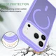 Apple iPhone 18 Pro Hybrid Hoesje met MagSafe Back Cover Matte Paars afbeelding 2