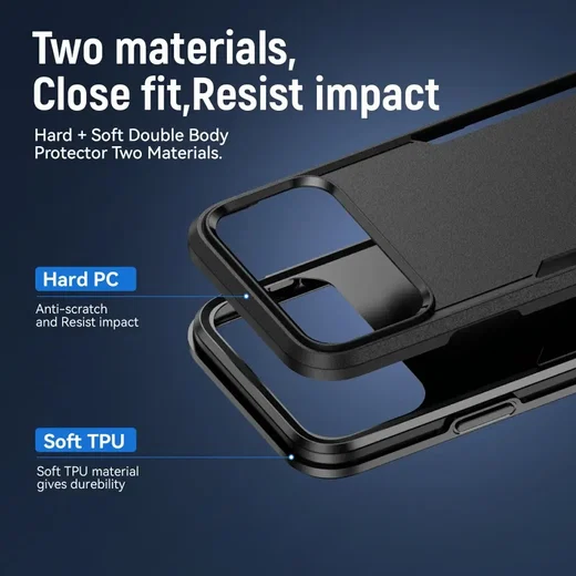 Apple iPhone 18 Pro Hoesje Schokbestendige Hardcase Back Cover Zwart afbeelding 8