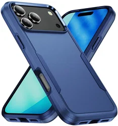 Apple iPhone 18 Pro Hoesje Schokbestendige Hardcase Back Cover Blauw afbeelding