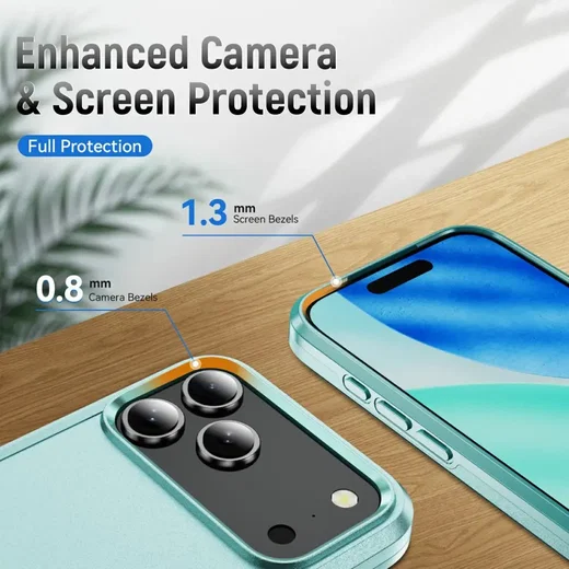 Apple iPhone 18 Pro Hoesje Schokbestendige Hardcase Back Cover Groen afbeelding 5