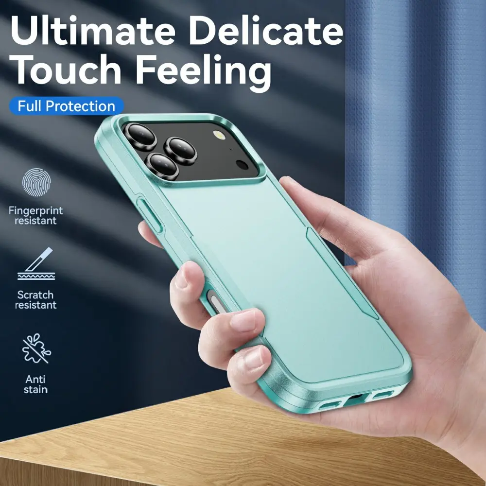 Apple iPhone 18 Pro Hoesje Schokbestendige Hardcase Back Cover Groen afbeelding 3