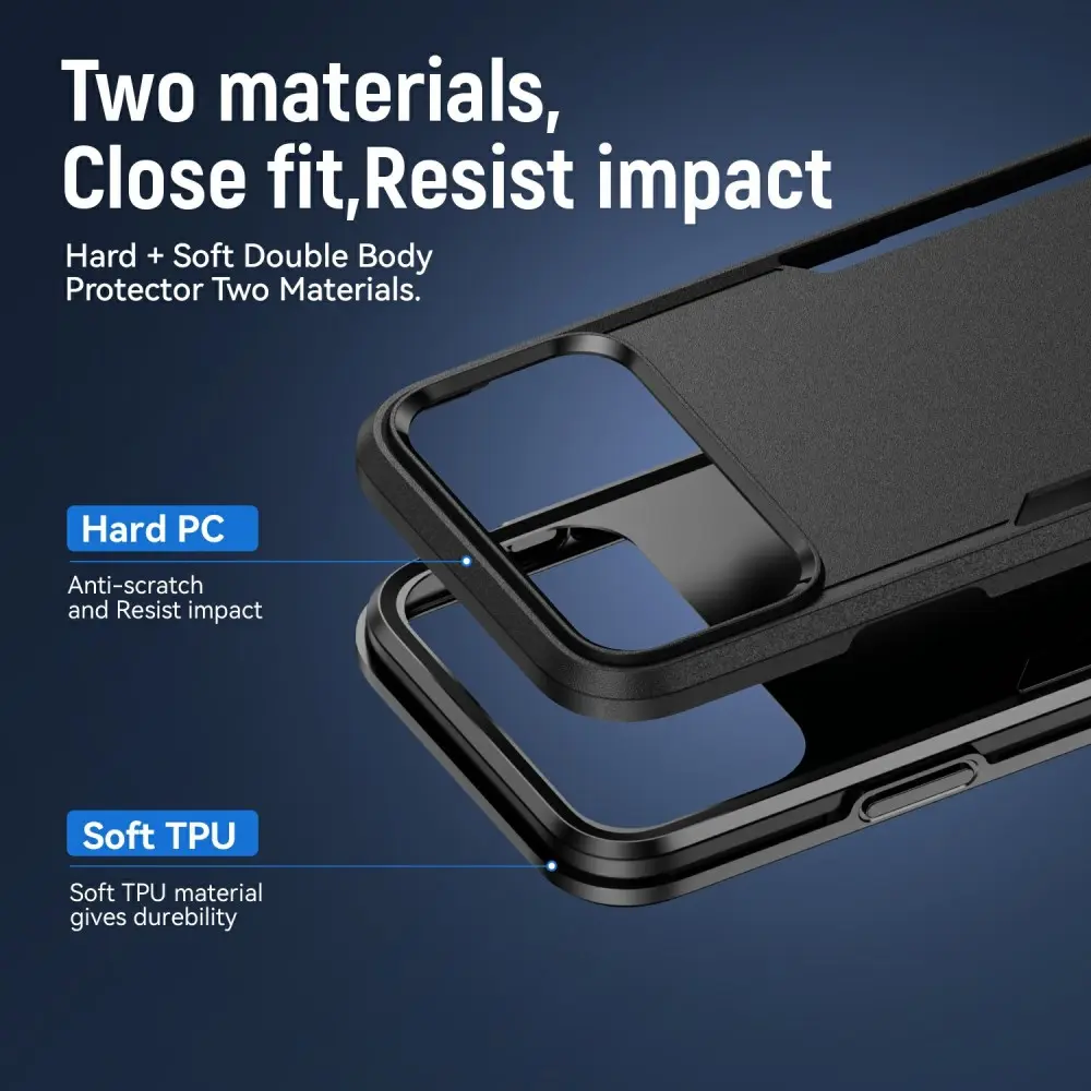 Apple iPhone 18 Pro Max Hoesje Schokbestendige Hardcase Back Cover Zwart afbeelding 8