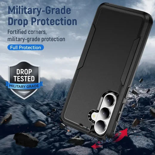 Samsung Galaxy S26 FE Hoesje Schokbestendige Hardcase Back Cover Zwart afbeelding 3