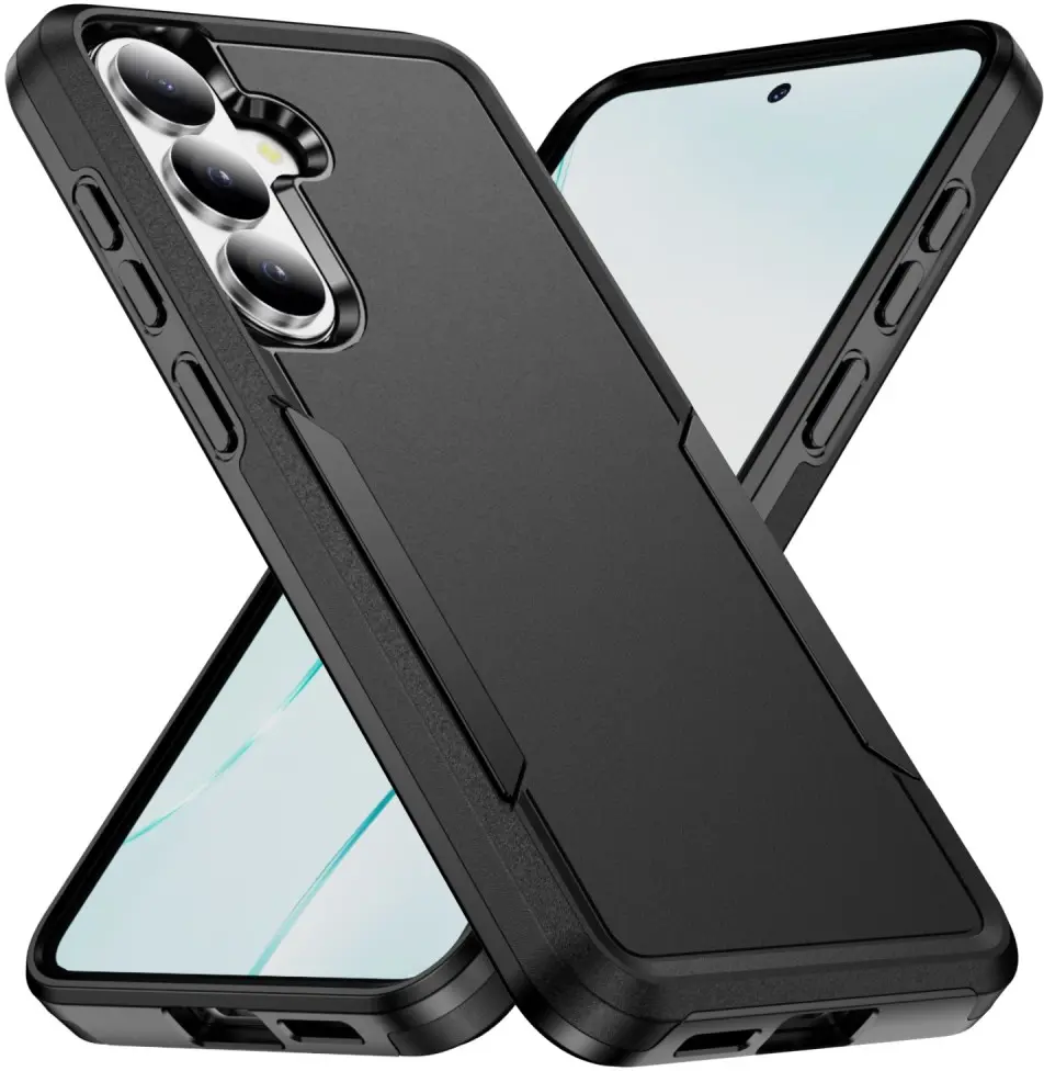 Samsung Galaxy S26 FE Hoesje Schokbestendige Hardcase Back Cover Zwart afbeelding 1