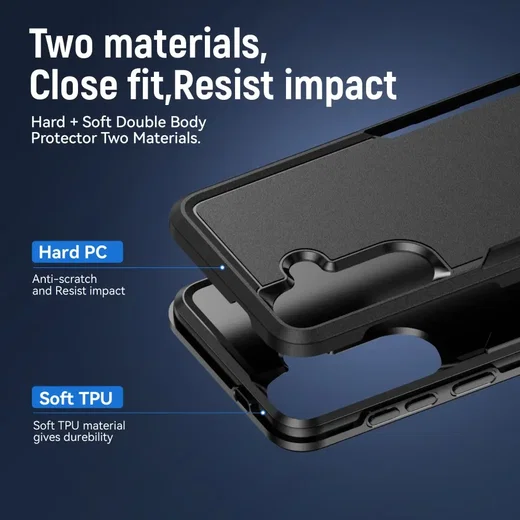 Samsung Galaxy S26 FE Hoesje Schokbestendige Hardcase Back Cover Zwart afbeelding 5