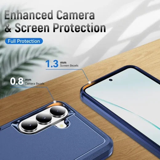 Samsung Galaxy S26 FE Hoesje Schokbestendige Hardcase Back Cover Blauw afbeelding 6