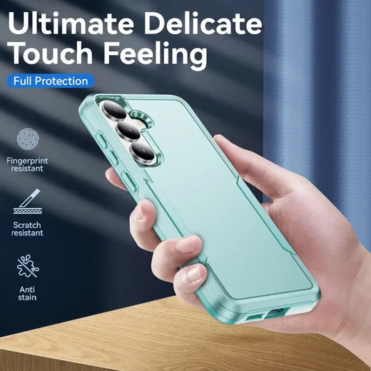 Samsung Galaxy S26 FE Hoesje Schokbestendige Hardcase Back Cover Groen afbeelding 2