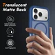 Apple iPhone 18 Pro Hoesje Full Protect 360° Cover met MagSafe Matte Blauw afbeelding 4