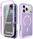 iPhone 18 Pro Max Hoesje Full Protect 360° Cover met MagSafe Matte Paars