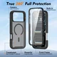 Apple iPhone 18 Pro Max Hoesje Full Protect 360° Cover met MagSafe Matte Zwart afbeelding 5