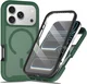 Apple iPhone 18 Pro Max Hoesje Full Protect 360° Cover met MagSafe Matte Groen