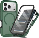 Apple iPhone 18 Pro Max Hoesje Full Protect 360° Cover met MagSafe Matte Groen