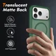 Apple iPhone 18 Pro Max Hoesje Full Protect 360° Cover met MagSafe Matte Groen afbeelding 2