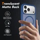 Apple iPhone 18 Pro Max Hoesje Full Protect 360° Cover met MagSafe Matte Blauw afbeelding 3