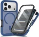 Apple iPhone 18 Pro Max Hoesje Full Protect 360° Cover met MagSafe Matte Blauw