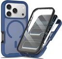 Apple iPhone 18 Pro Max Hoesje Full Protect 360° Cover met MagSafe Matte Blauw