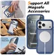 iPhone 18 Pro Max Hoesje Full Protect 360° Cover met MagSafe Matte Blauw afbeelding 8