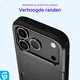 Apple iPhone 18 Pro Hoesje met Slider Kaarthouder Back Cover Zwart afbeelding 6