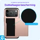 Apple iPhone 18 Pro Hoesje met Slider Kaarthouder Back Cover Roze afbeelding 10