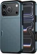 Apple iPhone 18 Pro Hoesje met Slider Kaarthouder Back Cover Blauw