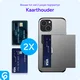 Apple iPhone 18 Pro Max Hoesje met Slider Kaarthouder Back Cover Grijs afbeelding 8