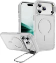 Apple iPhone 18 Pro Hoesje MagSafe Back Cover met Camera Stand Transparant