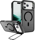 Apple iPhone 18 Pro Hoesje MagSafe Back Cover met Camera Stand Zwart