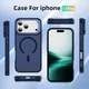 Apple iPhone 18 Pro Hoesje MagSafe Back Cover met Camera Stand Blauw afbeelding 11