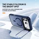 Apple iPhone 18 Pro Hoesje MagSafe Back Cover met Camera Stand Blauw afbeelding 3