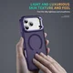 Apple iPhone 18 Pro Hoesje MagSafe Back Cover met Camera Stand Paars afbeelding 8