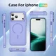 Apple iPhone 18 Pro Hoesje MagSafe Back Cover met Camera Stand Licht Paars afbeelding 11