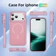 Apple iPhone 16 Pro Hoesje MagSafe Back Cover met Camera Stand Roze afbeelding 11