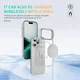 Apple iPhone 18 Pro Max Hoesje MagSafe Back Cover met Camera Stand Transparant afbeelding 5