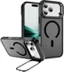 Apple iPhone 18 Pro Max Hoesje MagSafe Back Cover met Camera Stand Zwart