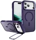 Apple iPhone 18 Pro Max Hoesje MagSafe Back Cover met Camera Stand Paars
