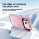 Apple iPhone 18 Pro Max Hoesje MagSafe Back Cover met Camera Stand Roze afbeelding 6