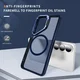 Samsung Galaxy S26 FE Hoesje MagSafe Back Cover met Camera Stand Blauw afbeelding 10