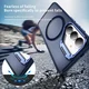 Samsung Galaxy S26 FE Hoesje MagSafe Back Cover met Camera Stand Blauw afbeelding 2