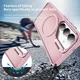 Samsung Galaxy S26 FE Hoesje MagSafe Back Cover met Camera Stand Roze afbeelding 2