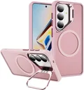 Samsung Galaxy S26 FE Hoesje MagSafe Back Cover met Camera Stand Roze