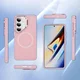 Samsung Galaxy S26 FE Hoesje MagSafe Back Cover met Camera Stand Roze afbeelding 10